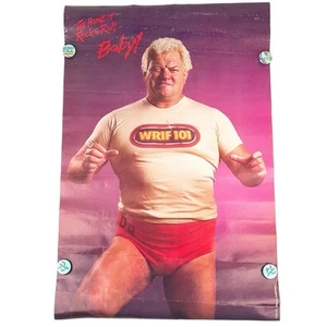 Vintage 1980er WRIF 101.1 FM Detroit Dick The Bruiser Promo Poster 18x27" - Bild 1 von 6