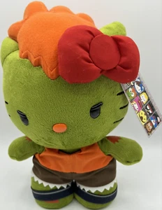 Peluche Hello Kitty Sanrio X Street Fighter Blanka - Nuevo con etiquetas - Imagen 1 de 12