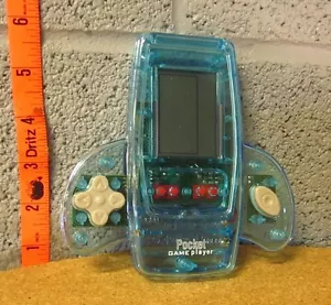 POCKET GAME PLAYER underground handheld Blocks weird clear plastic - Picture 1 of 3