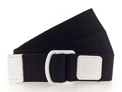 H.I.S 35mm Ribbon Belt W95 Black - Imagen 1 de 2