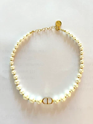 Genuino DIOR 30 Montaigne N1116MTGRS_D301 CD Gargantilla Collar Foto 1 de 4