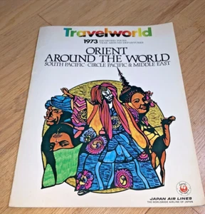 1973 TRAVELWORLD / JAPAN AIRLINES Happi Holidays AROUND THE WORLD 112 page Book - Picture 1 of 12
