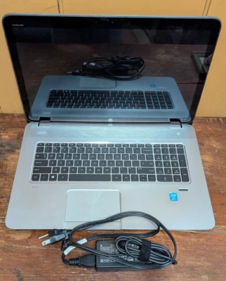 HP ENVY 17" Laptop 8G 1TB i7-4700MQ - WORKS - Issue is Broken Hinges Touch Beats - Image 1 of 4