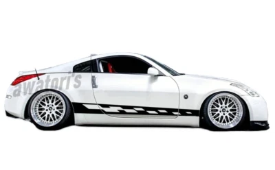 Graphics Car Side Sticker For Nissan 350Z 370Z Racing Stripes Sport Vinyl Decals — 第 1/4 张图片