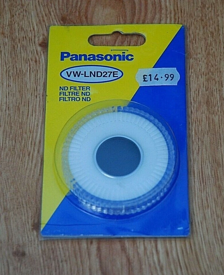 PANASONIC NEUTRAL DENSITY ND FILTER VW-LND27E GLASS ORIGINAL 27MM CAMCORDER GS  - Image 1 of 3