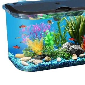 Stunning 5-Gallon Tropical Fish Aquarium Kit with Energy-Efficient LED Lighting - Picture 1 of 8