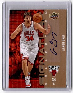2009-10 Upper Deck Signature Collection Aaron Gray Auto Chicago Bulls #40