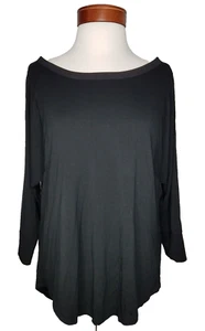 Womens White House Black Market Size Medium Open Drape Back Top Blouse - Picture 1 of 8