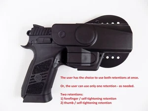 CZ 75 P-07 / DUTY Professional Service V2 Safety Modification Holster - PADDLE - Picture 1 of 8