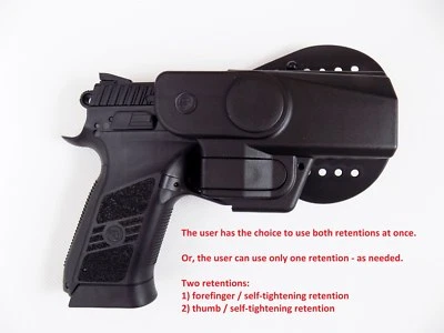 CZ 75 P-07 / DUTY Professional Service V2 Safety Modification Holster - PADDLE - Image 1 of 4