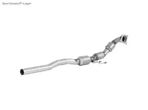HJS Edelstahl Ø70mm Frontpipe inkl Katalysator VW Scirocco 3 inkl. R - Bild 1 von 8