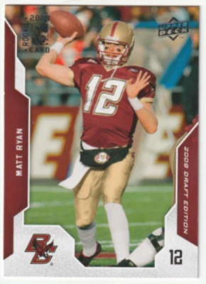 2008 UPPER DECK DRAFT EDITION MATT RYAN ROOKIE CARD NEAR MINT CONDITION - Image 1 of 2