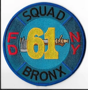 New York Feuerwehr (FDNY) Squad 61 Bronx Patch V2 - Bild 1 von 2