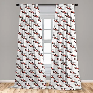 Cars Microfiber Curtains 2 Panel Set for Living Room Bedroom in 3 Sizes - Picture 1 of 2