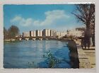 Postcard Skopje Czech Republic City Scape Bridge Water River Posted 1969 Writing