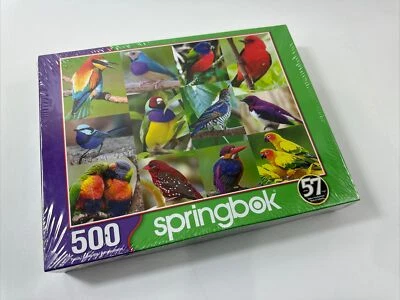 Springbok's 500 Pc Jigsaw Puzzle Birds of Paradise NEW Sealed 18x23.5" - Image 1 of 4