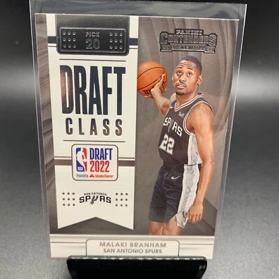 2022-23 Panini Contenders #6 Malaki Branham Draft Class Rookie San Antonio Spurs - Image 1 of 2