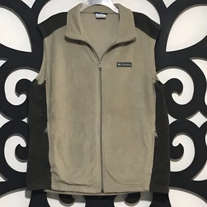 Columbia Sportswear Men's Steens Mountain Fleece Vest Size Large 2-Tone Brown - Picture 1 of 10