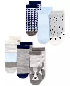 First Impressions 6-Pk. Crew Socks Baby Boys 6-12Mos Multi - Picture 1 of 16