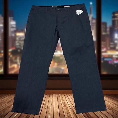 Volcom Frickin Modern Stretch Pants Mens Size 46x32 Chino Eco Friendly Black - Image 1 of 4