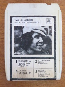 Vintage 1970 8 Track Stereo Music Cassette Simon & Garfunkel Bridge Over Trouble - Picture 1 of 10