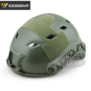 IDOGEAR Tacitcal FAST Helmet BJ Type Airsoft Headwear w/ Side Rail Camo Military