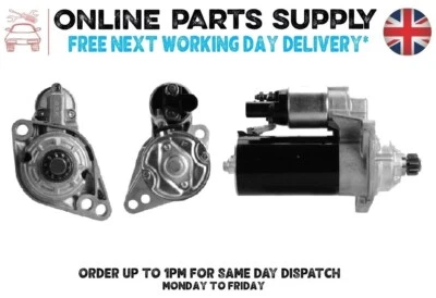 Starter Motor for VOLKSWAGEN CADDY 2.0 SDI BDJ BST (2004 to 2011) -New - Image 1 of 4
