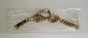 Vintage Handcrafted Brass Ribbon Picture Bow Wall Hanging Decor 14 3/4" Long - Picture 1 of 10
