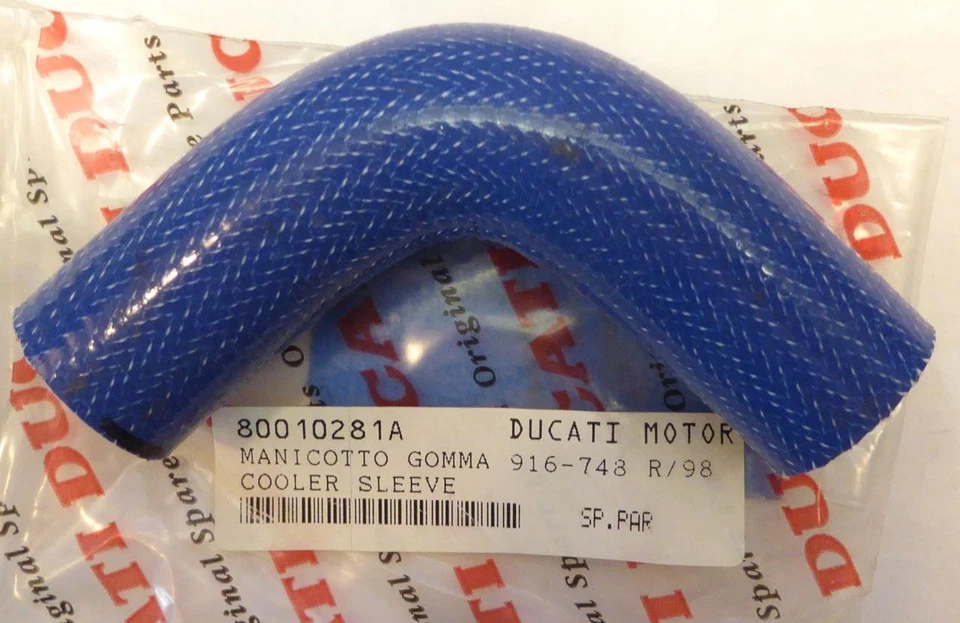 1997-2000 Ducati 748R 748RS 996R 996RS special material coolant hose 80010281A - Изображение 1 из 1