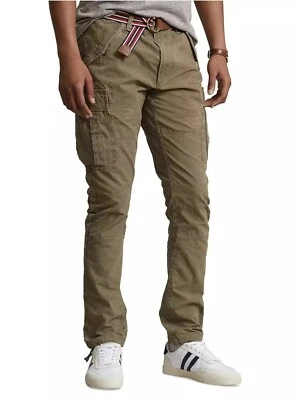 Polo Ralph Lauren Men’s Olive Green Utility Slim Fit Cargo Pants Surplus NWT - Image 1 of 4