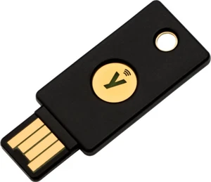 Yubico - YubiKey 5 NFC Sicherheitsschlüssel Key USB 2.0 schwarz - Bild 1 von 2