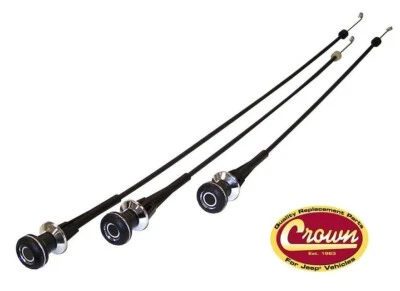 CROWN Heater Control Cable Kit 5463657K 17905.04 fits 78-86 Jeep CJ5 CJ7 CJ8 - Image 1 of 3