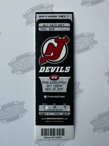 2010 Philadelphia Flyers at New Jersey Devils Ticket 11/27/10 - Picture 1 of 1