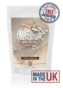 Weiße Kidneybohne 5000 mg Tabletten natürliches Protein - Packung mit 1000 MASSEN Großhandel - Bild 1 von 3