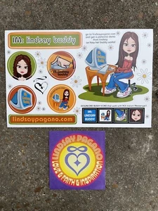 LINDSAY PAGANO sehr seltene Promo Sticker 2001 - Bild 1 von 5