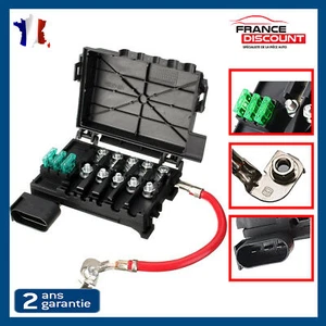 BOITE A FUSIBLES BORNE BATTERIE COMPATIBLE AUDI VOLKSWAGEN 1J0937617 1J0937550 - Imagen 1 de 8