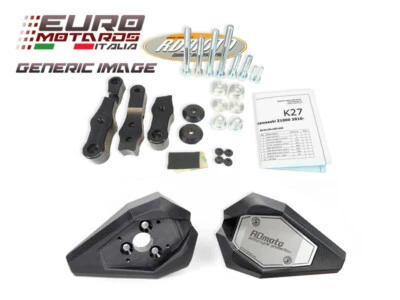 Kawasaki Z750 2004-2006 RD Motorcycle Black Frame Pad Kit K4S-SL01-K - Image 1 of 4