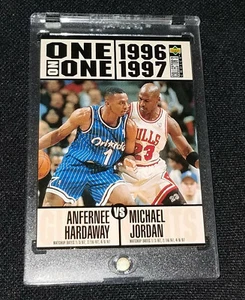 MICHAEL JORDAN 1996-97 UD ONE on ONE w/ PENNY HARDAWAY BULLS HOF MJ - Picture 1 of 3