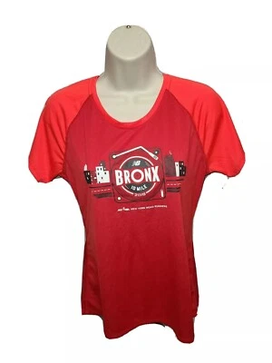 Camiseta deportiva roja mediana NYRR New York Road Runners Bronx 2019 10 millas para mujer Foto 1 de 4