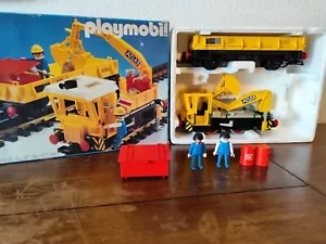 4053 Playmobil Arbeitszug Lok Anhänger OVP 5687 LGB Spur G Bauzug + Schiene - Bild 1 von 13