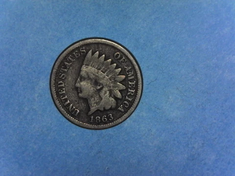 1863, Indian Head Cent-Free Shipping Cover