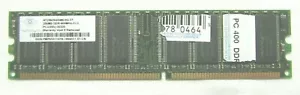 RAM 256Mb 184 Pin NT256D64S88C0G-5T DDR, 400MHz, PC-3200, CL3, Non-Ecc, 2.5V - Picture 1 of 4