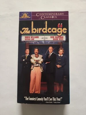 THE BIRDCAGE Robin Williams VHS Tape, COMPLETE/TESTED SEE PHOTOS (VHS50) Foto 1 de 4