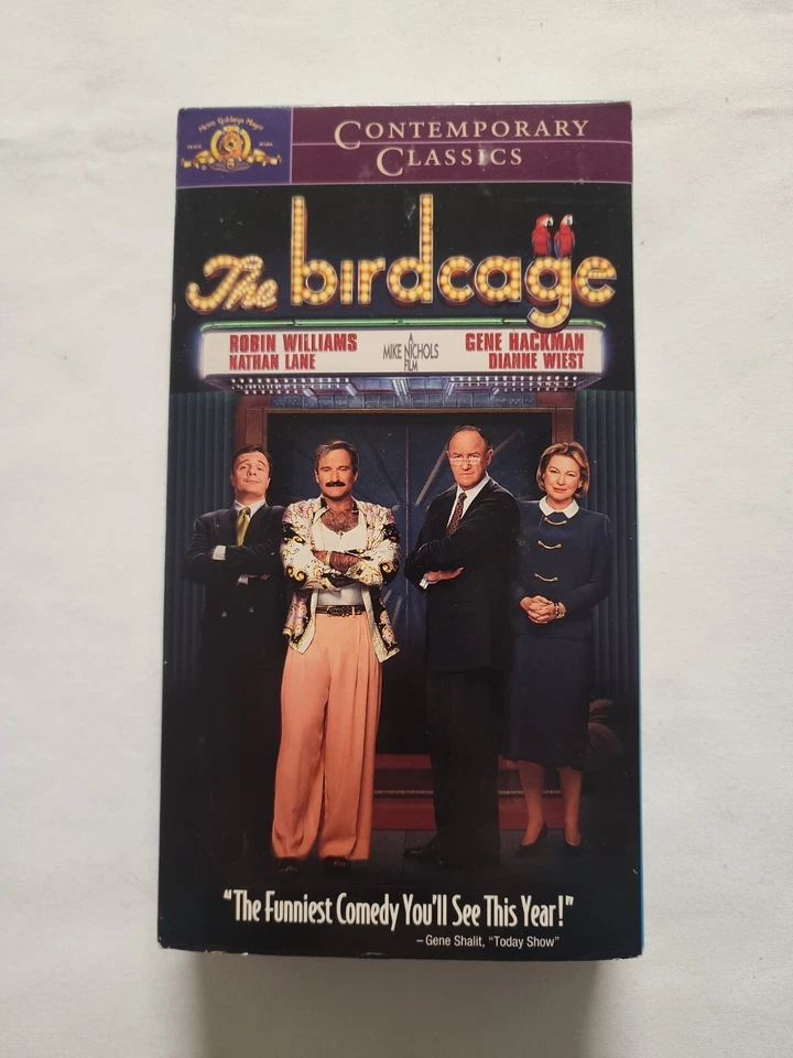 THE BIRDCAGE Robin Williams VHS Tape, COMPLETE/TESTED SEE PHOTOS (VHS50) - Image 1 of 4