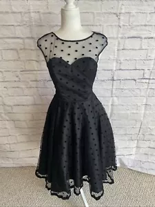 Collectif Vintage London Damen Faye Polka Dot Swing Kleid Neu mit Etikett Gr. XS - Bild 1 von 9
