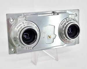 Revere Wollensak Amaton Stereo Faceplate   M F X Synchromatic 35mm f/3.5 lenses