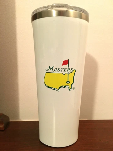 Masters Golf 24 oz Corkcicle Tumbler Augusta National 2020 NEW W/Tag White Tiger Cover