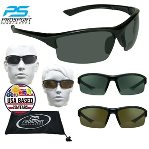 Polarized Bifocal Sunglasses Smoke & Brown Lens Black Frame Men and Women TR90 - Picture 1 of 12