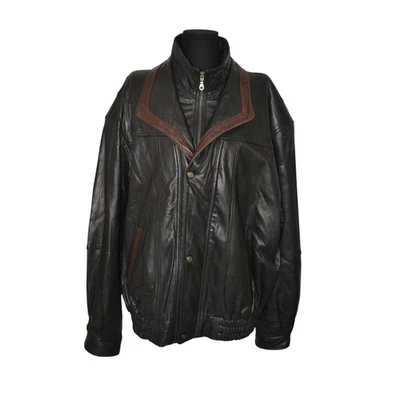 Leonardo Canada Bomber Soft Leather Jacket Size 3XL  - Image 1 of 4