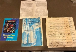 Lot Of 1980’s Vintage Musical Sheet / Vocal Selection Choral Music - Picture 1 of 5